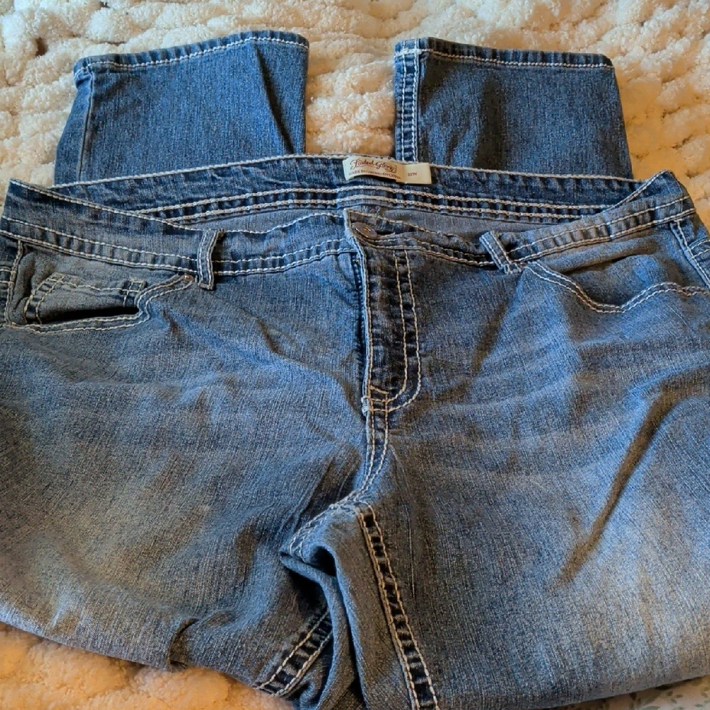 Faded Glory Women's Straight Leg Blue Jeans